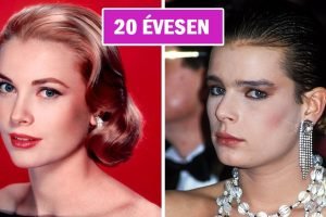 20 egymás melletti fotó hollywoodi sztárokról és gyermekeikről, azonos korukban