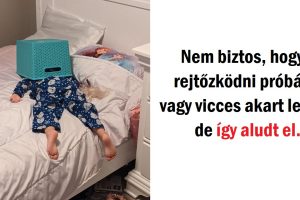 15 „nagyon” megfáradt gyerek, aki bebizonyítja, nincs olyan hely, ami nem alkalmas az alvásra