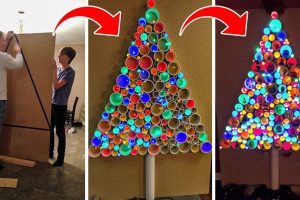 15+ ember, akik karácsonyfát készítettek hulladékokból