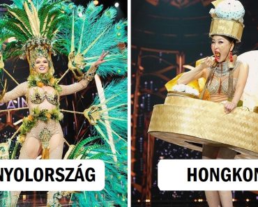 17 extravagáns ruhát viselő versenyző, aki a saját országát képviselte a Miss Grand International versenyen