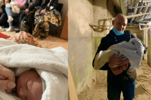 Egy nő egy kislánynak, Miának adott életet, miközben elbújt, hogy megvédje magát az orosz inváziótól