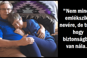 A férj a karjaiban tartja a feleségét, közel a szívéhez, akivel 34 éve házasságban él, miközben ő demenciával küzd