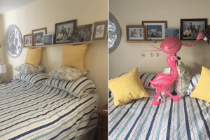 Egy nő vicces fotósorozatot indít a férjéről, aki 45 év után először próbálja meg bevetni az ágyat