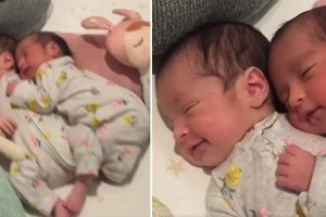 Az újszülött ikerpár ölelkezéséről készült videó tökéletesen érzékelteti az ikrek kötődésének szépségét