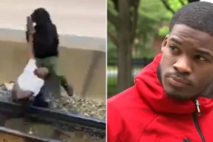 Drámai videó mutatja be a chicagói férfit, aki az életét kockáztatva mentett meg egy vonatsíneken áramütést szenvedett férfit