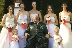 A haldokló apa megy, hogy az egyik lányát az oltárhoz kísérje, és mind a 7 lányát menyasszonyi ruhában látja.