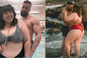 A férfit azzal vádolják, hogy pénzéért vette el a plus-size méretű feleségét — bebizonyítják, hogy szerelmüknek nincs határa