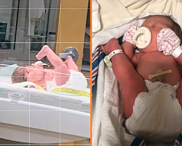 Az anya posztol egy videót a babájáról, aki a lábaival a feje köré született, és a szakértők megmagyarázzák ezt