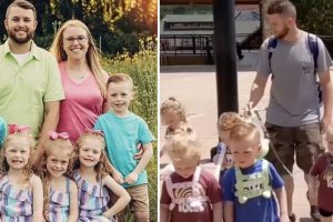 Az apát tömegesen megszégyenítik, amiért pórázt tett az 5 éves ötös ikrekre