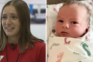 Az anya vajúdni kezd a helyi medencében, a tizenéves úszómester beugrik és segít világra hozni a babát.