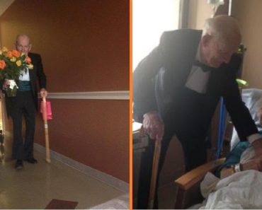 A második világháborús veterán meglepi feleségét a kórházban az 57. évfordulójukon