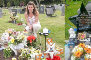 Az anya szíve megszakadt, miután a 4 éves elhunyt fia sírkövét figyelmeztetés nélkül eltávolították