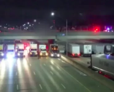 13 kamionsofőr parkolt egymás mellé az éjszaka közepén, hogy megmentsen egy életet.