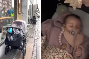 Az anya kint hagyja aludni kislányát a babakocsiban, amíg bevásárol: „Ez itt normális”