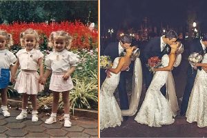 Egypetéjű hármas ikernővérek házasodnak össze egy mesés hármas esküvőn