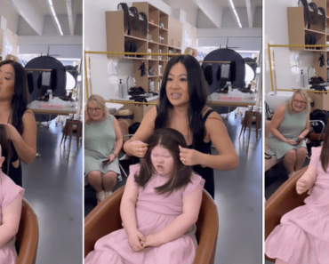 A 10 éves alopeciás és Down-szindrómás gyerek boldog táncra perdül, miután új parókát kapott