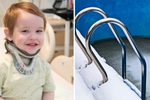 Holtan találták az 1 éves gyereket a befagyott medencében – három órával később az orvosok elképedtek, amikor a baba hangot adott ki