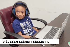 A csodagyerek 9 évesen leérettségizik. Már arról álmodik, hogy asztrofizikus lesz.