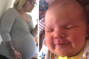 Hatalmas babát szült egy nő: „A szülésznők azt mondták, hogy akkora a feje, mint egy dinnye”