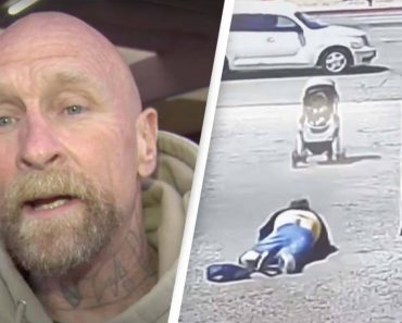 Egy férfi megmenti a babakocsiban lévő babát a forgalmas autópályára gurulástól a sokkoló videóban