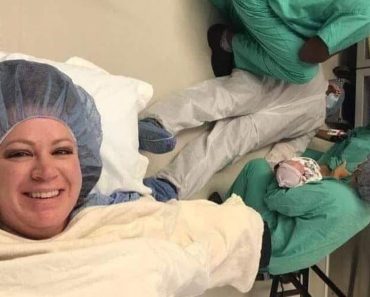 Egy nő szelfit készít, hogy lefotózza férjét, aki elájult a szülés közben, és azonnal vírusszerűen elterjedt a kép