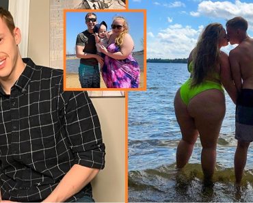 A férfit kigúnyolták, amiért egy 114 kg-os nővel randizik — feleségül veszi és megmutatja a legédesebb kisfiukat