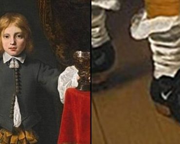 Az emberek értetlenül álltak, amikor egy 400 éves festményen „Nike cipőt” láttak
