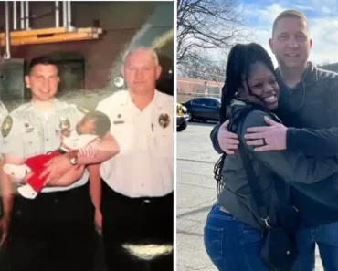 A kétségbeesett nagymama hívja a tűzoltókat, hogy segítsenek a terhes lányának – 22 évvel később találkoznak a babával, akit segítettek világra hozni