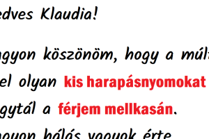 A dühös feleség a valaha volt legjobb levelet írja a férje szeretőjének. Ez aranyat ér.