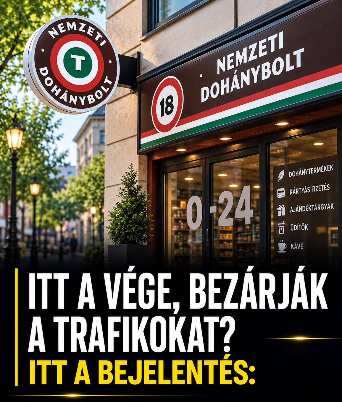 ITT A VÉGE, BEZÁRJÁK A TRAFIKOKAT? ITT A BEJELENTÉS: