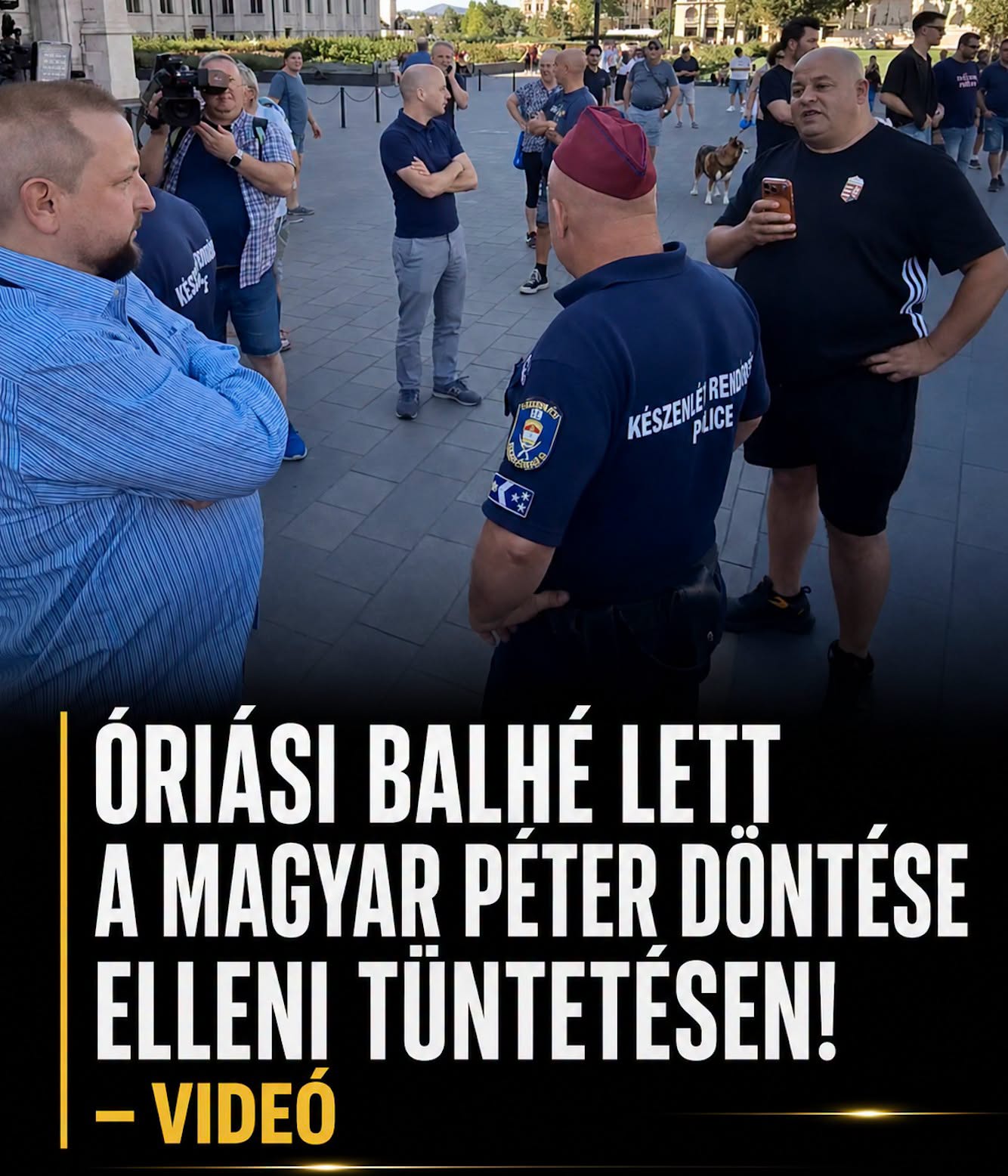 Óriási balhé lett a Magyar Péter döntése elleni tüntetésen