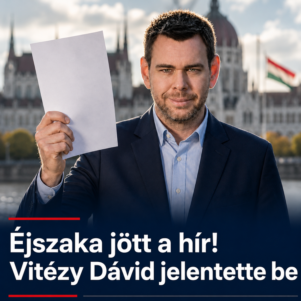 Éjszaka jött a hír!Vitézy Dávid jelentette be